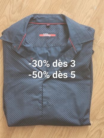 Chemise manches longues à motifs 43/44 Yves Dorsey