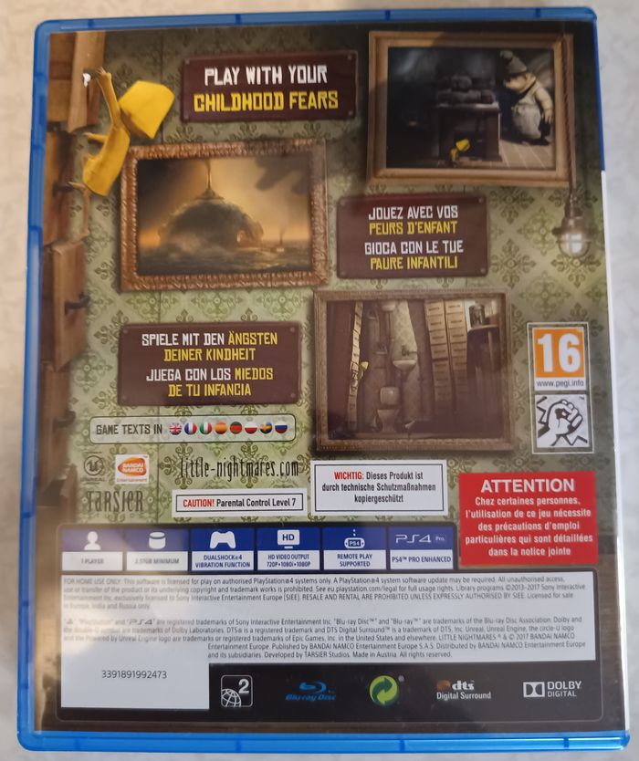 Little Nightmares (Sony PS 4, 2017) Soundtrack,Poster et stickers Ultra Complet - photo numéro 2