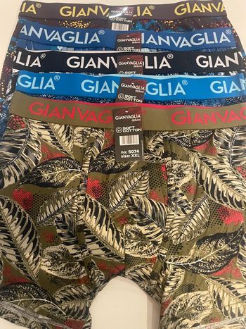 5 Boxers Gianvaglia Deluxe Coton Stretch XXL