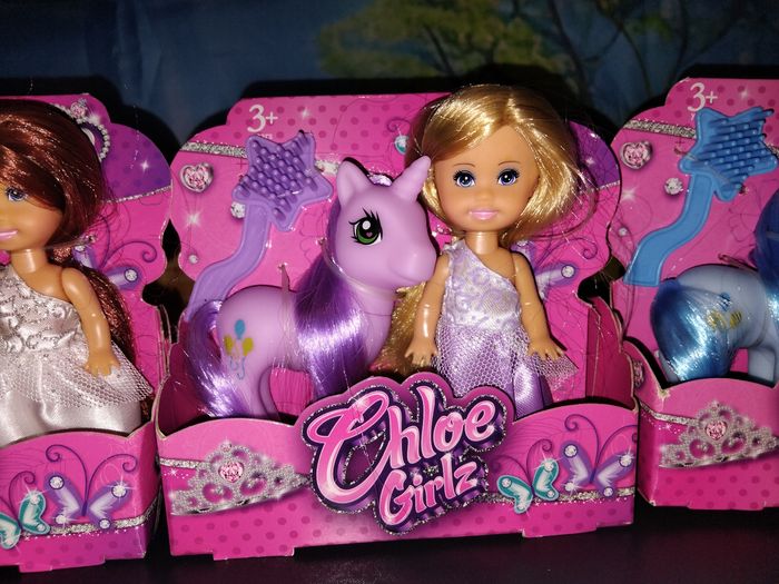 Lot de 3 mini barbie avec sa licorne - photo numéro 3