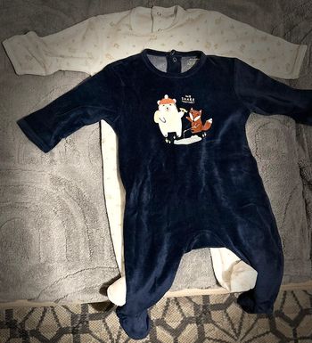 Lot de 2 pyjamas grenouillère
