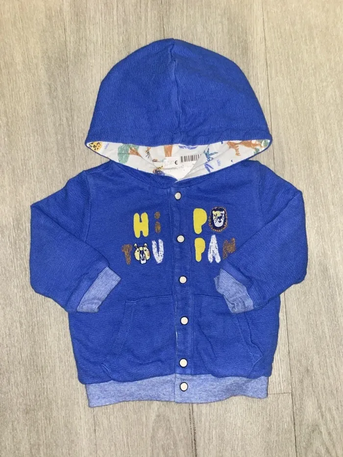 Gilet réversible 12mois - photo numéro 2