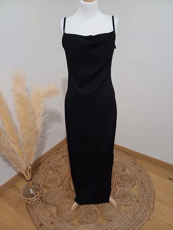 Robe longue noire Pailletée Côte à côte taille XS 34