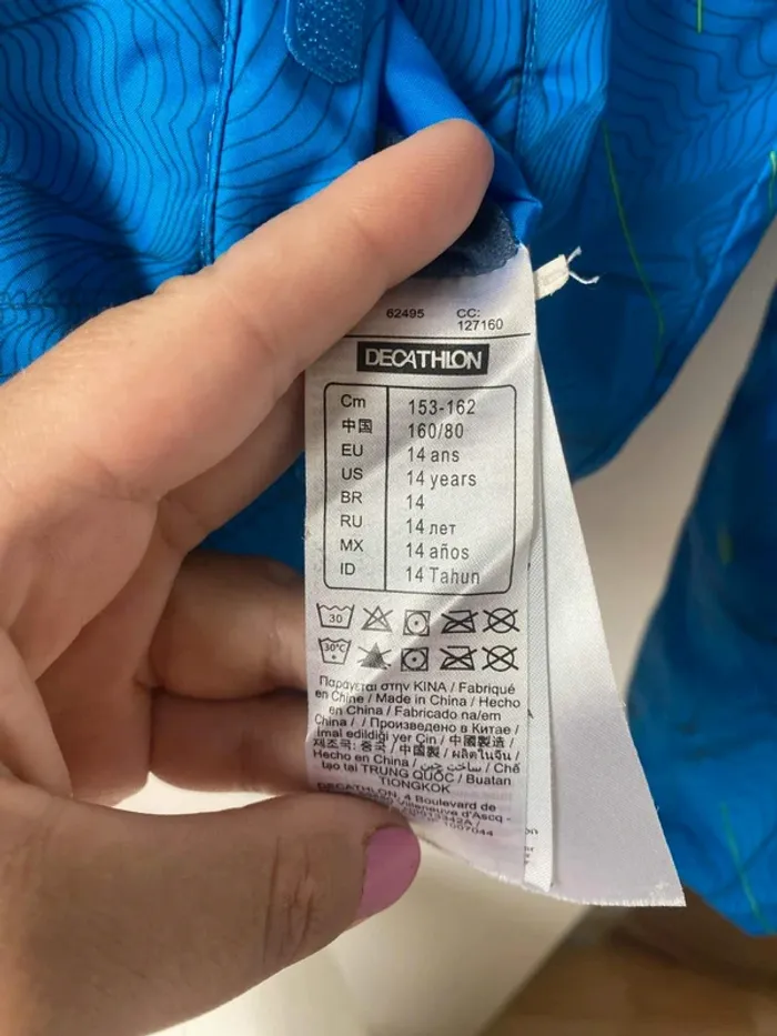 Veste doudoune réversible à capuche 14ans Decathlon - photo numéro 4
