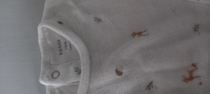 Pyjama blanc Kiabi 18 mois - photo numéro 4