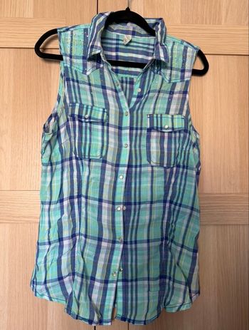 Chemise sans manches à carreaux KIABI t.42
