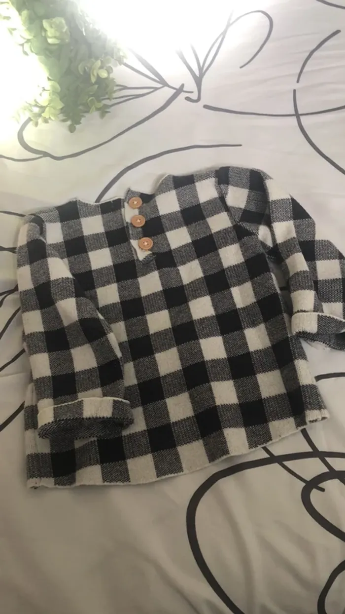 Pull à carreaux - photo numéro 3