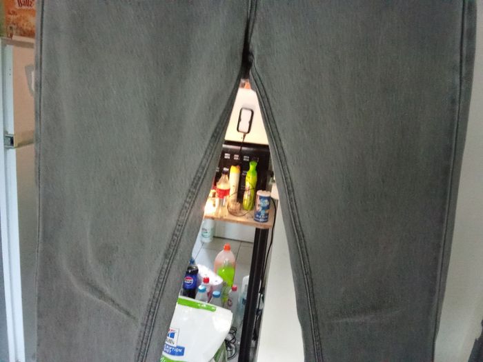 Jeans pull et bear taille 38 couleur gris - photo numéro 7