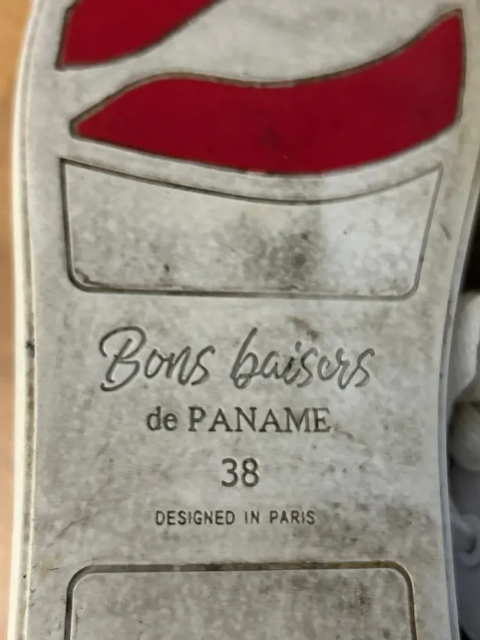 Baskets a lacets en cuir Madame Monsieur Bons baisers de Paname 38 - photo numéro 7