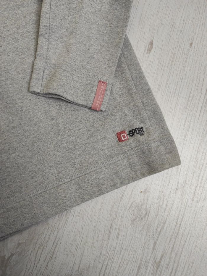 Sweat Decathlon fille 12 ans gris chiné - photo numéro 3