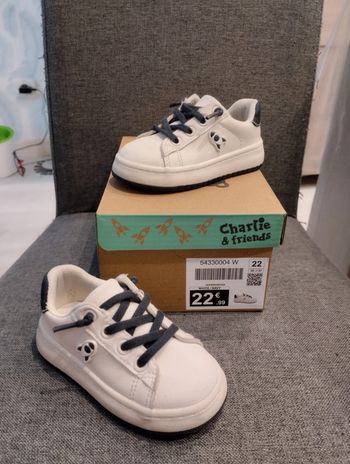 Basket blanche lacets élastiques