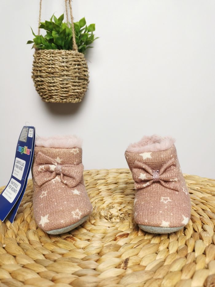 Chaussons fourrés vieux rose motifs étoiles Lupilu Pointure 16/17 - photo numéro 7