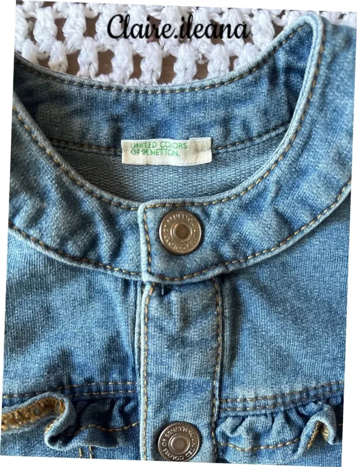 🛑 veste en jeans 🛑 12/18 mois - photo numéro 2