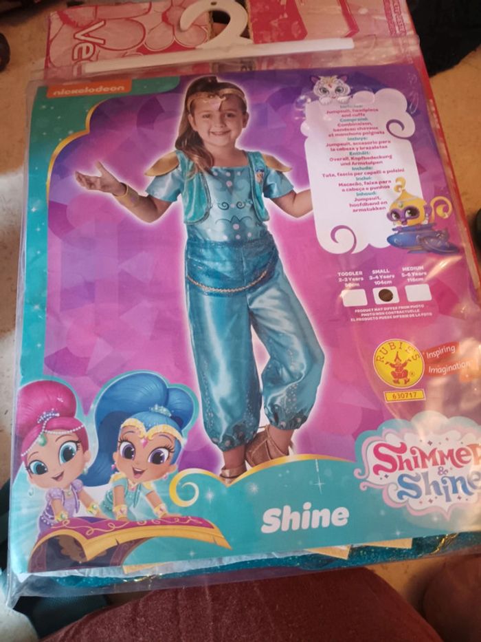 Costume 3 4 ans shine de shimmer and shine nickelodeon pas de vinted go