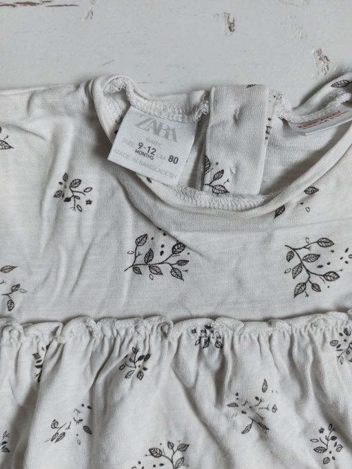 T-shirt manches longues Zara Taille 9-12 mois - photo numéro 2