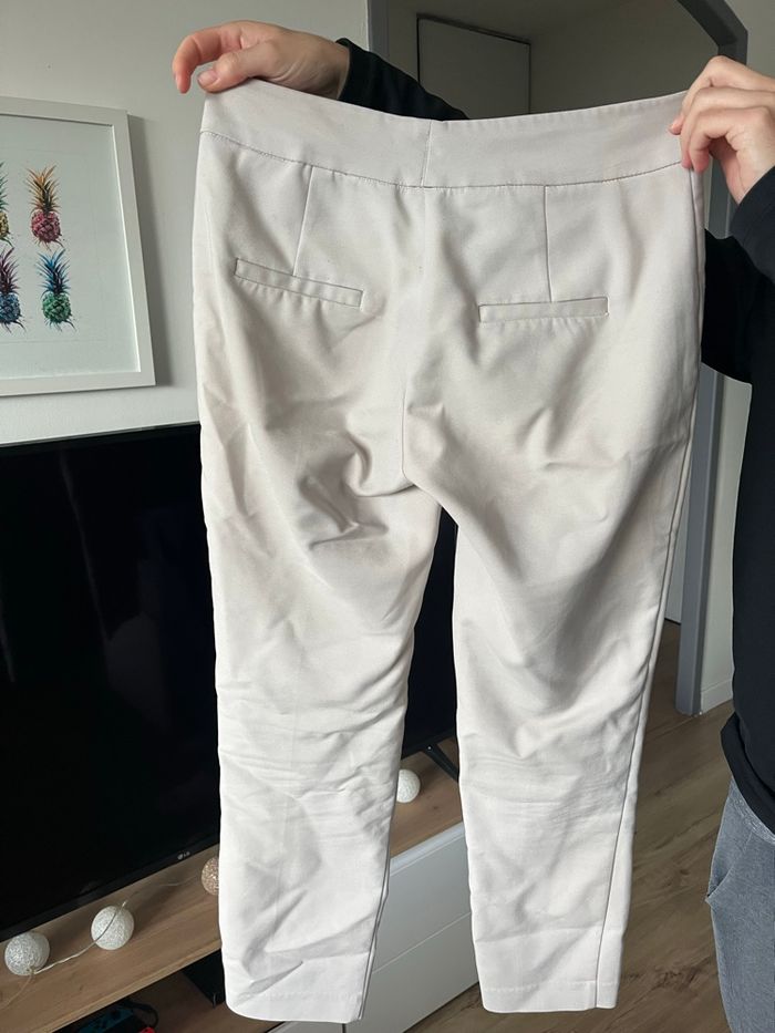 Pantalon Beige Ceintré Mango 34 - photo numéro 5