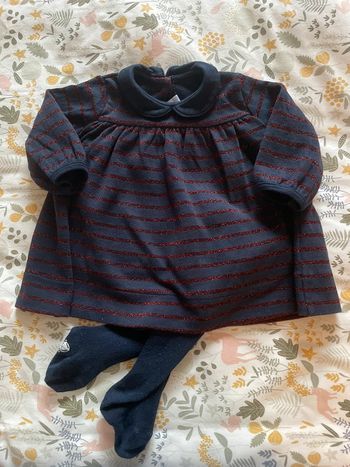 Ensemble robe et collants Petit Bateau
