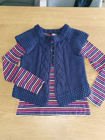 Lot gilet court et t-shirt , 38/40 , très bon état