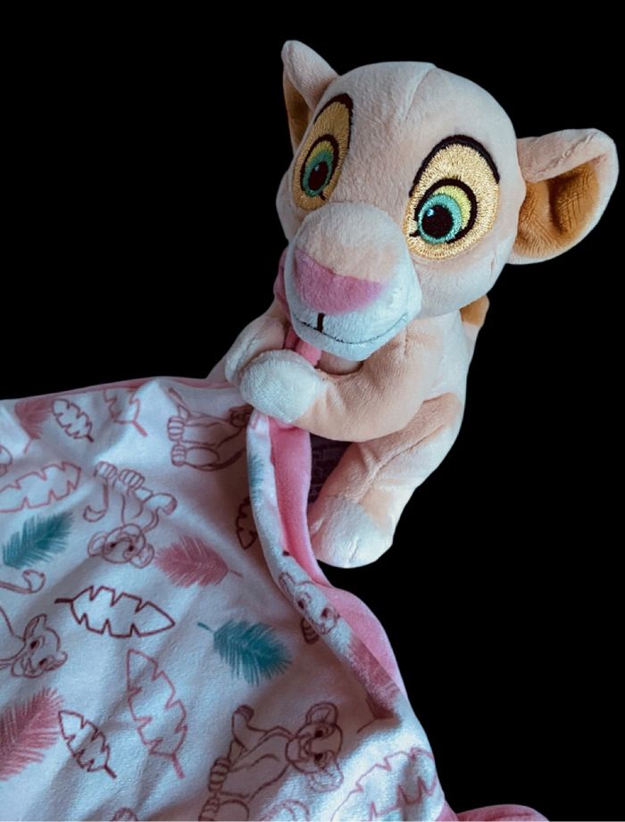 ❤️  B6062 Doudou Plat Mouchoir DISNEY Nicotoy ROI LION Nala Simba Toys - photo numéro 2