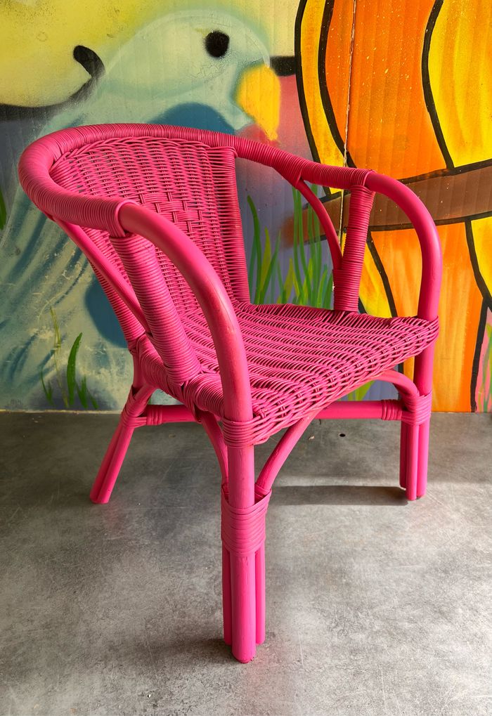 Fauteuil enfant en osier