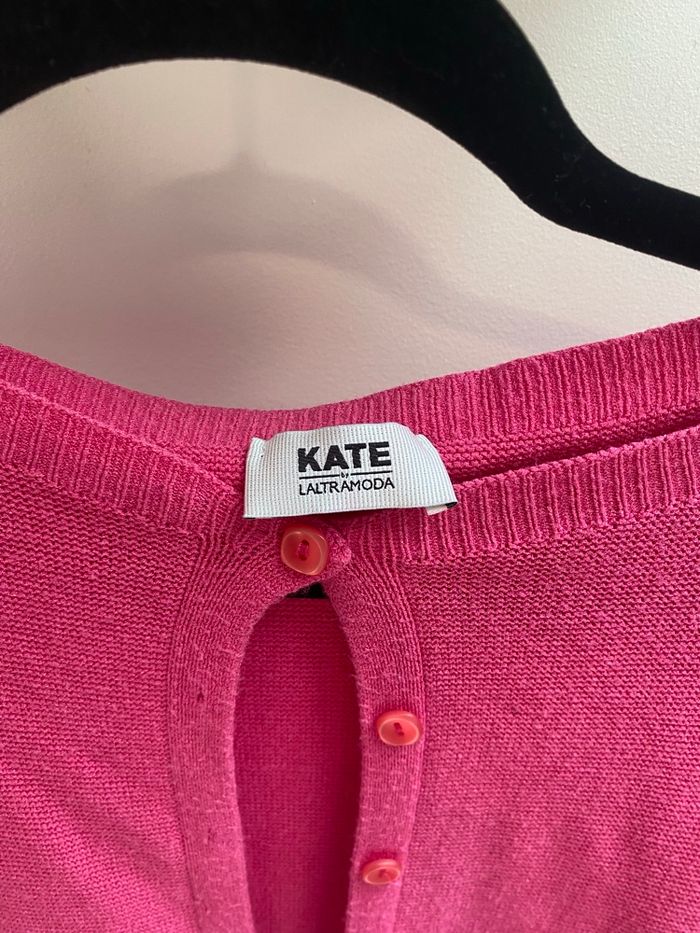 Gilet léger à bouton taille 36 rose Kate by ultra moda en TBE - photo numéro 5