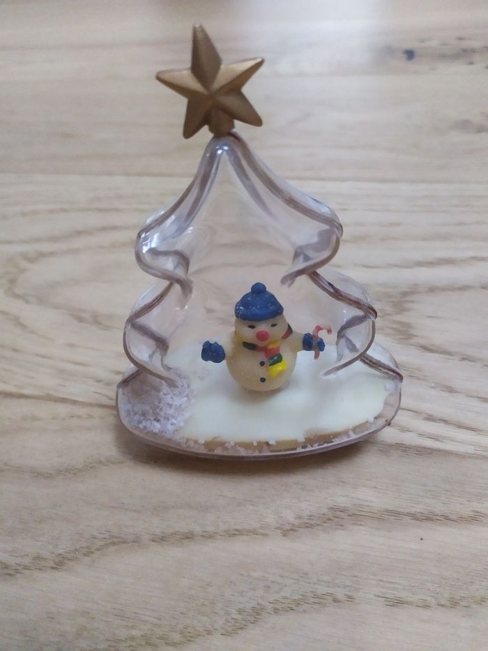 Lot de 3 boules de neige de Noël en forme de sapin - photo numéro 6