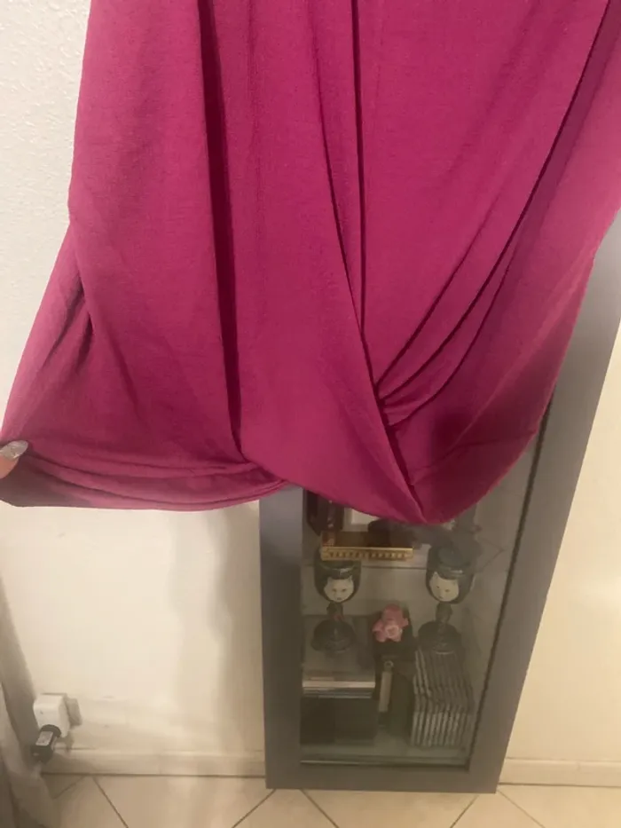 superbe tunique bordeau M&S mode taille 3xl = 52neuf - photo numéro 5
