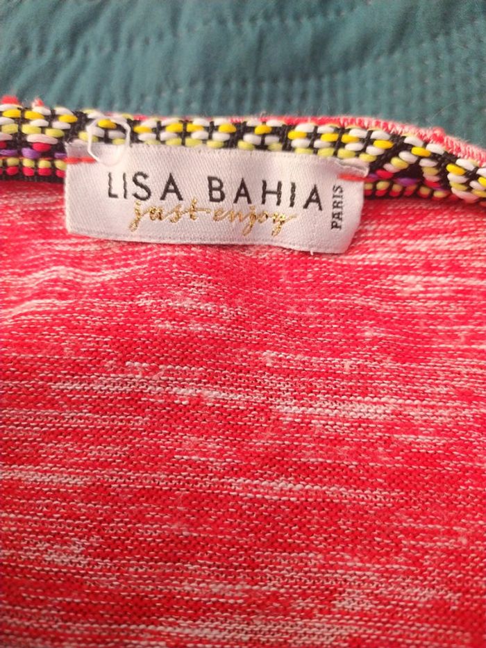 Gilet rouge et blanc Lisa Bahia 8 ans - photo numéro 4