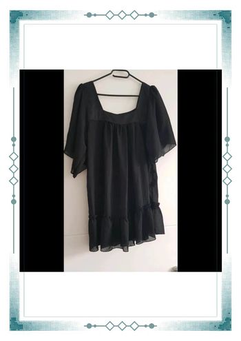 🌸 Tunique voilage col carré