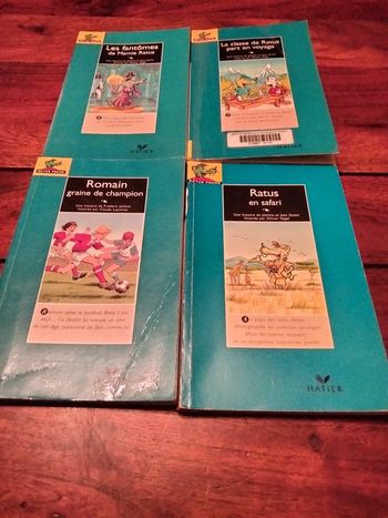 Lot de 4 livres de ratus Hatier