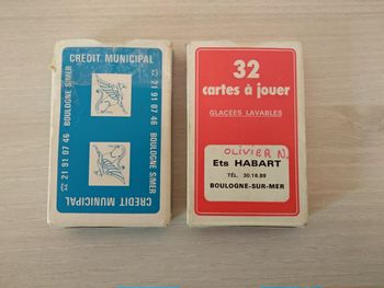 2 anciens jeux de 32 cartes publicitaires 