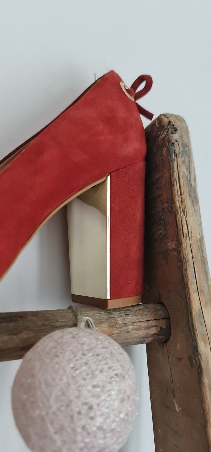 Escarpins Minelli taille 40 rouge - photo numéro 4