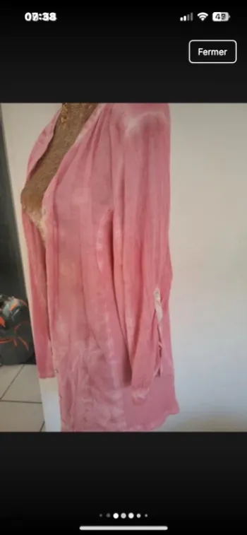 Chemise xl rose