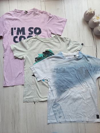 Lot de 3 tee-shirts garçon 12ans ikks tao quiksilver