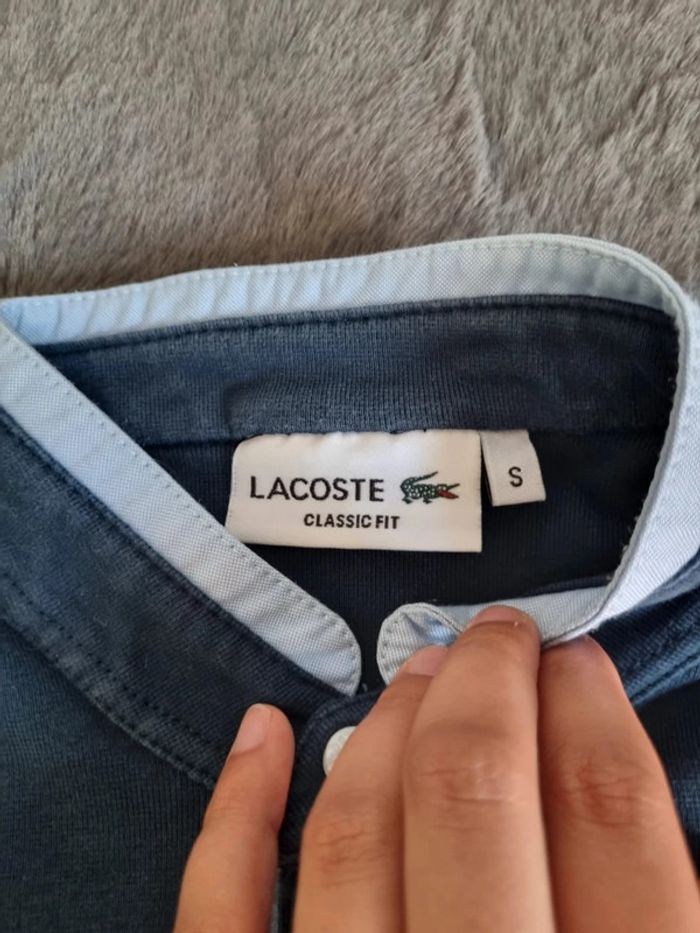 Polo manches courtes Lacoste bleu, S Hommes - photo numéro 4