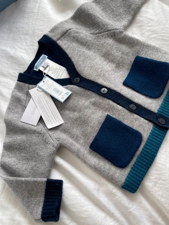 Cardigan cachemire et laine Neuf Jacadi - photo numéro 4