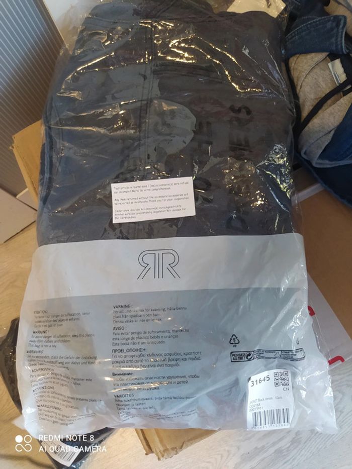 Veste en jean matelassée taille 10ans neuf la redoute - photo numéro 8