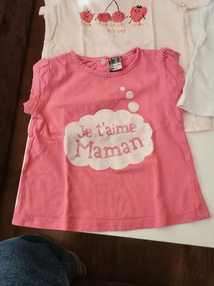 Lot 4 tee shirt manches courtes tao 23 mois - photo numéro 3