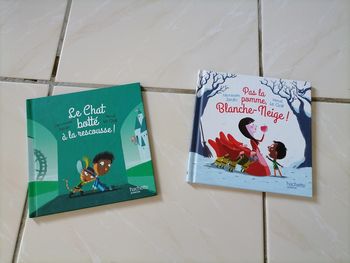 Lot 2 livres blanche neige et le chat botté