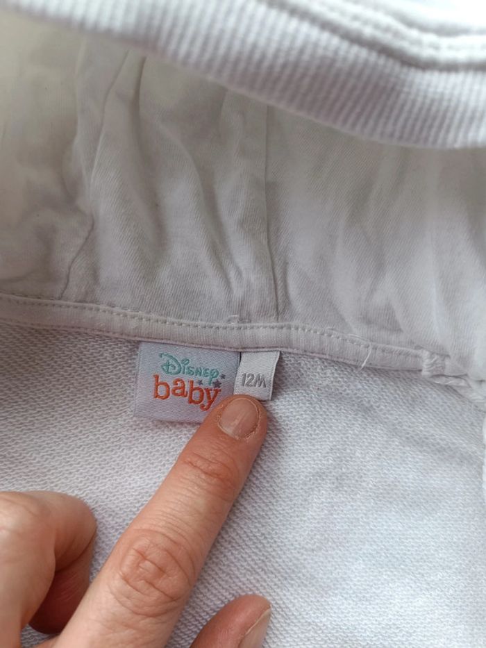 Gilet zippé veste avec capuche Garçon 12 mois Mickey Disney Baby 100% coton - photo numéro 6