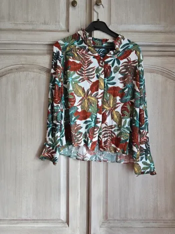 Blouse fleurie et colorée mamouchka paris taille S