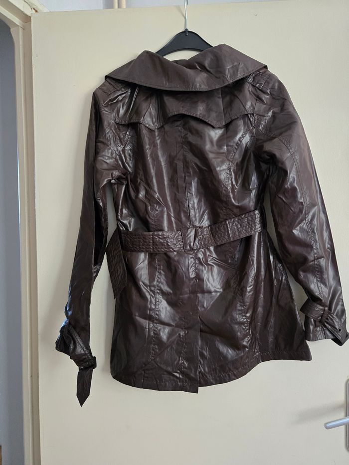 Trench léger marron foncé M - photo numéro 3