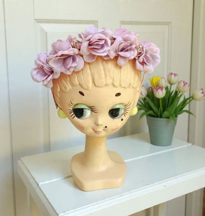 Serre-tête neuf coiffure couronne de fleurs roses marque Parsa mariage cérémonie