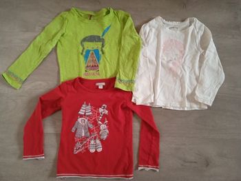 Lot de 6 tee-shirts fille - 4 ans
