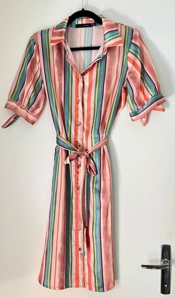 Robe à rayures avec ceinture Taille 38
