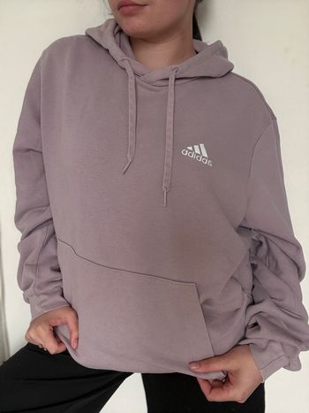 Pull à capuche violet Adidas XL hoodie streetwear