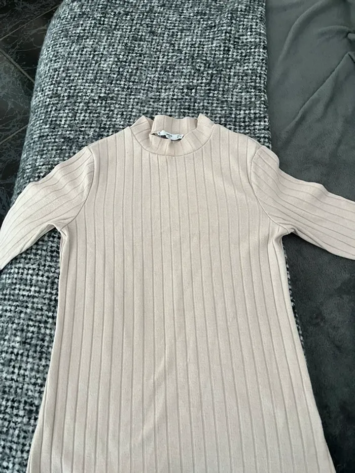 TEE shirt moulant beige mango S