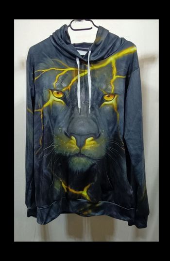 Sweat à capuche imprimé tigre Taille Unique