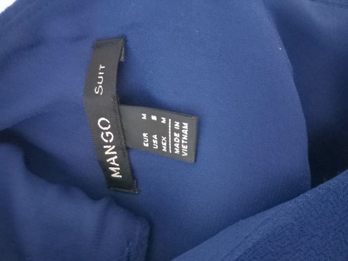 Robe bleue canard col en V Mango - photo numéro 5