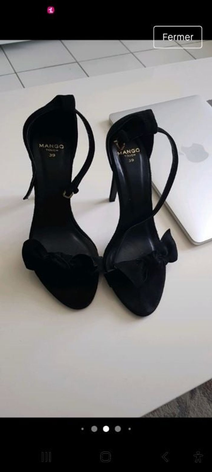 Sandales noir Mango